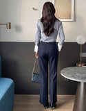 Kane Semi Bootcut Denim Slacks