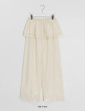 Hyuk Nylon Tiered Banding Skirt Pants