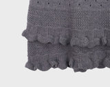 Hirun Knit Frill Mini Skirt