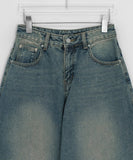 Hoam Balloon Wide Denim Brushed Pants