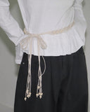 Nais Frill Layered Round Long Sleeve T-Shirt