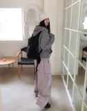 Kinz Dyeing Washing Snap Cargo Pants