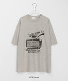 [unisex] Menk Vintage Printing Over Short Sleeve Tee