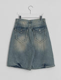 [unisex] Ohin Vintage Washing Denim Bermuda Pants