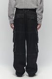 ADDED POCKET DENIM PANTS