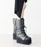 Devil Buckle Ultra Light Platform Boot Walker