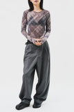 Pan Herringbone Striped Trousers