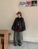[unisex] Onnew banding wide cargo pants