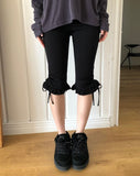 Minos Ribbon Frill Capri Pants