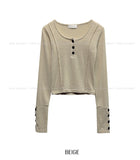 Moki Cut Henley Neck Knit