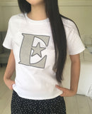 Take Check Printing Patch Short Sleeve T-Shirt