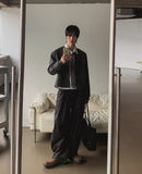 Ber Side Tuck Wide Pants
