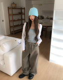 Classy Back Pocket Cotton Balloon Pants