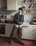 Log Mohair Wool Crop Jacket