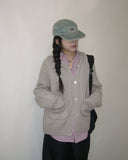 [MADE] Saru cable pocket hood knit cardigan