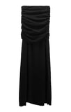 Shirring Sweat Layered Long Skirt