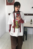 [SET] STRIPE SLEEVE T/SCARF