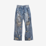 (Unisex) Jubi Damage Denim Pants