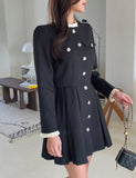 Cren Shirring Pleats Mini One Piece