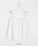 Ronel lace ribbon shirring sleeveless