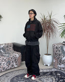 Nether Flag Crop Hood Zip-Up