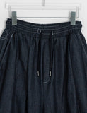 [unisex] Orihi Non-Fade Banding Wide Denim Pants