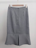 Arnel Unbalanced Slit Mermaid Skirt
