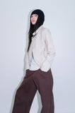 neck button rider jacket