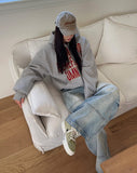Ender Patch Crop Hood Zip-Up