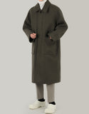 maxi Balmacaan coat