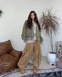 Sandy Deep Pintuck Balloon Pants
