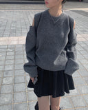 Mino banding flare mini skirt