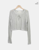 Muta Openwork Bolero Cardigan