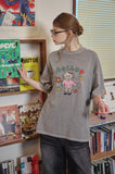 HELLO FLOWER Pigment Short Sleeve Tee