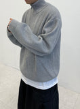Hachi Knit Half zip-up jacket