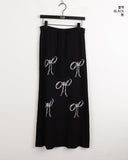 Tibur Ribbon Balletcore Training Long Skirt