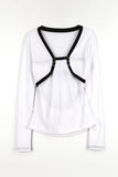Two-way bolero cardigan top