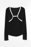 Two-way bolero cardigan top