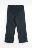 Hem slit button pants