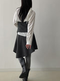 Stripe One-Shoulder Bustier