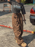 Thorpe Front Diagonal Balloon Cargo Pants