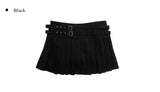 [Belt SET] Appu Stripe Pleated Skirt