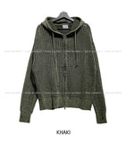 ON Dying Damage Mesh Hood Zip Up