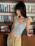 CORDUROY CROP SLEEVELESS