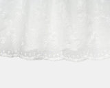 Mite Jacquard Short Sleeve Blouse