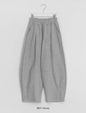 Jeans Pintuck Banding Balloon Wide Pants