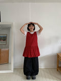 Chas Summer Black Denim Wide Pants