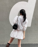 [Training set] Neko Anorak Zip-up Jumper Mini Skirt Pants