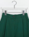 [BAONHAUS] Nteto stitch cotton pin tuck banding pants