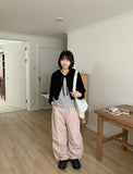 Leting Parachute Wide Cotton Pants